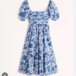 Abercrombie Midi Blue Floral Dress
